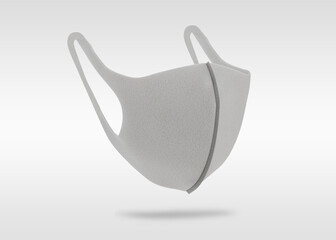 Gray soft Polyurethane foam face mask
