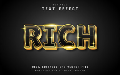 Rich text effect with gold color