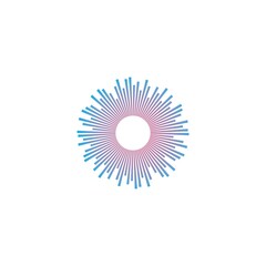sound wave ilustration logo vector
