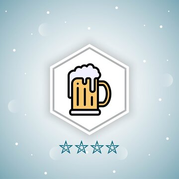     beer vector icon modern