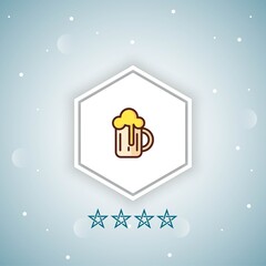     beer vector icon modern