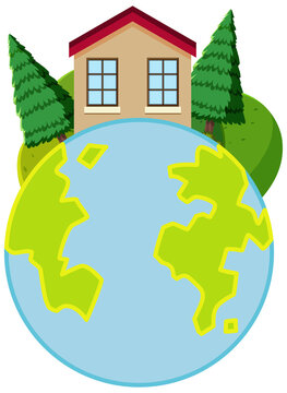 House on the blobe
