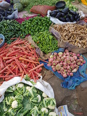 vegetables on stall