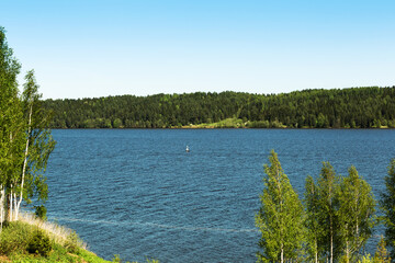 River Volga summer central Russia