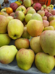Apples in the fruit market (Indian Fruit Market)