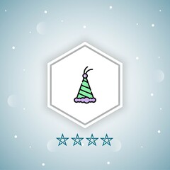     party hat vector icon modern
