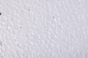 Naklejka na ściany i meble White Styrofoam Background Texture.Closeup detail of white abstract polystyrene foam texture background. 