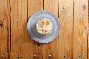 banana with cream