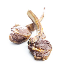 Grilled lamb chops.