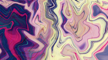 Abstract colorful acrylic pour. Paint pour art. Liquid marble surfaces pattern texture. Design illustration.