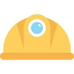 
Hard Hat Flat vector Icon
