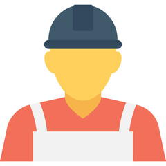 
Engineer Flat vector Icon 
