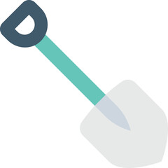 
Shovel Flat vector Icon 
