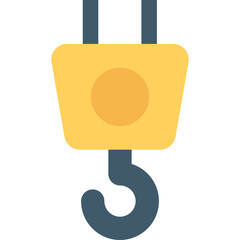 
Lifting Hook Flat vector Icon 
