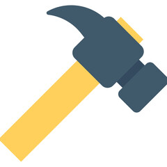 
Hammer Flat vector Icon 
