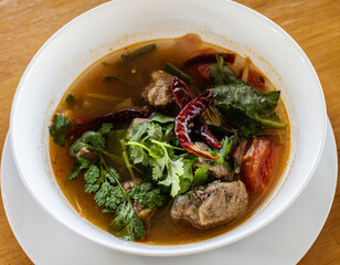 thai style spice soup