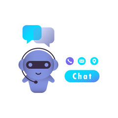 Chatbot business concept. Dialog, message. Vector on isolated white background. EPS 10