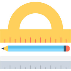 
Drafting Flat Vector Icon 
