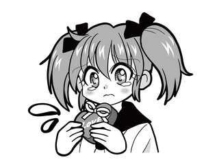 バレンタインチョコを受け取ってもらえなかったセーラー服の少女