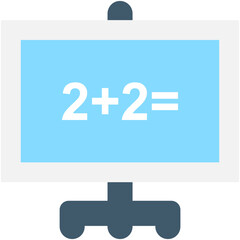 
Basic Maths Flat Vector Icon
