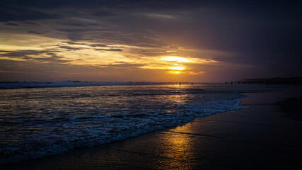 sunset over the sea