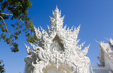 Fototapeta na wymiar Art of White temple