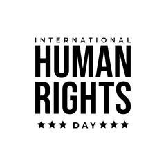 Design for celebration the Human Rights Day with recover better - stand up for human right theme.