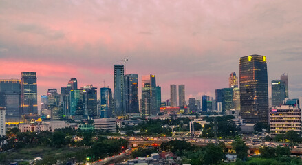 Jakarta skyscraper landscpe