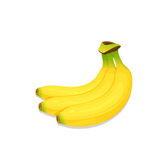 banana vector isolated on white background