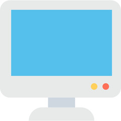 
Monitor Flat Vector Icon 
