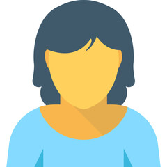 
Business Woman Flat Vector Icon
