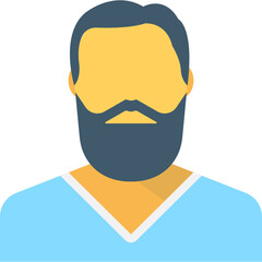 
Gentleman Flat Vector Icon
