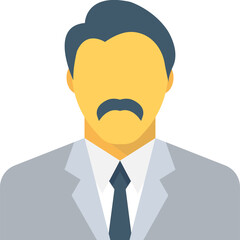 
Gentleman Flat Vector Icon

