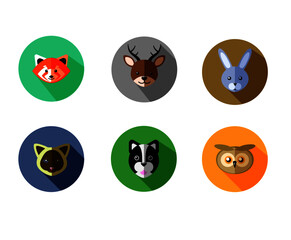 Animal icon set