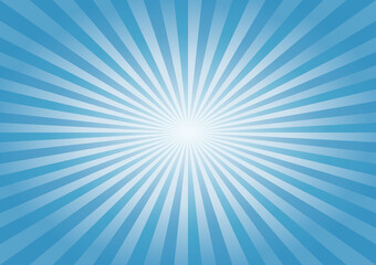 Abstract Blue rays background. Vector
