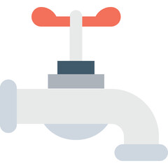 
Faucet Flat Vector Icon
