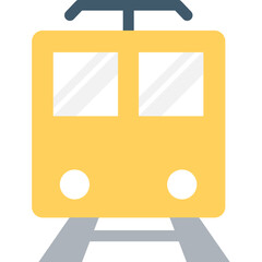 
Tram Flat Vector Icon
