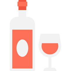 
Alcohol Flat Vector Icon 

