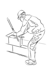 person on the building site