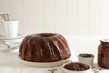 chocolate cake with chocolate