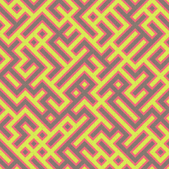 Abstract Geometric Pattern generative computational art illustration