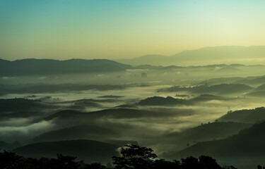 Doi Sa Ngo mountain in Chiang Saen district of Chiang Rai province of Thailand
