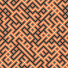 Abstract Geometric Pattern generative computational art illustration