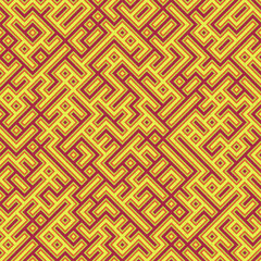 Abstract Geometric Pattern generative computational art illustration