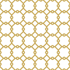 Seamless golden ornament in arabian style. Geometric abstract background. Pattern for wallpapers and backgrounds