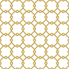 Naklejka premium Seamless golden ornament in arabian style. Geometric abstract background. Pattern for wallpapers and backgrounds