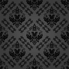Orient classic dark pattern. Seamless abstract background with vintage elements. Orient background. Ornament for wallpaper and packaging