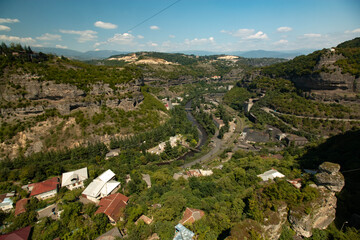 Fototapeta na wymiar view of the city from the mountain