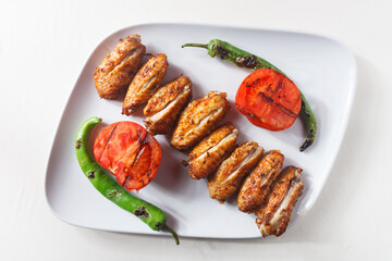grilled chicken with vegetables