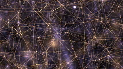 Abstract Connected Dots. Technology Concept Background.